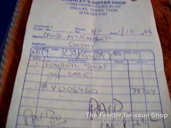 1984 Fender '57 Reissue Stratocaster - SOLD — 100 0613