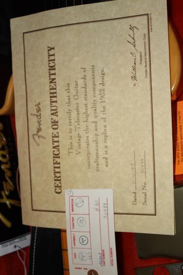 1997 Fender '52 Reissue Tele - SOLD — 105 0