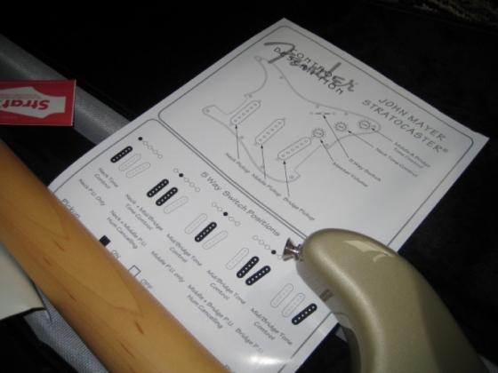 fender john mayer big dipper pickups information sheet