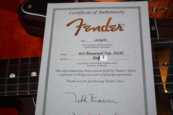 Fender Masterbuilt Rosewood 60s Telecaster - SOLD — 0