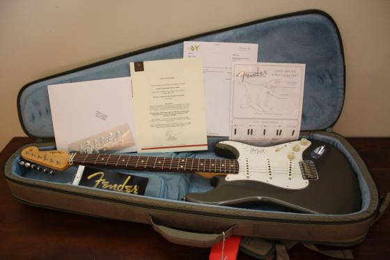 Fender John Mayer Stage Played, Owned, and Signed Masterbuilt Stratocaster