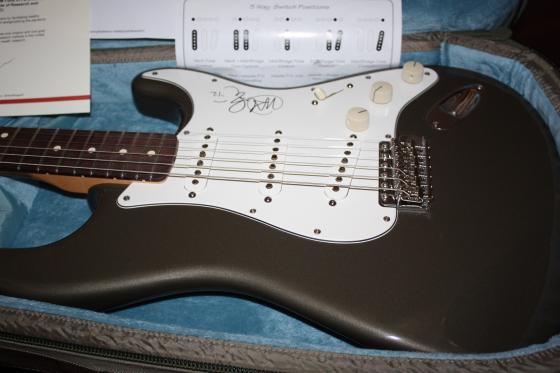 Fender John Mayer Stage Played, Owned, and Signed Masterbuilt Stratocaster