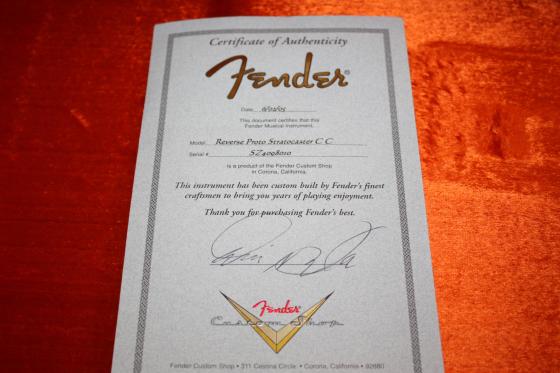 Fender Custom Shop Reverse Proto LTD Stratocaster Prototype - SOLD