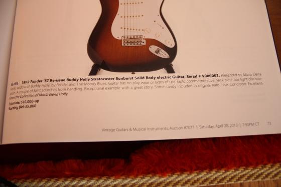 V000003 1982 '57 Reissue Stratocaster From Estate of Buddy Holly - $17,500