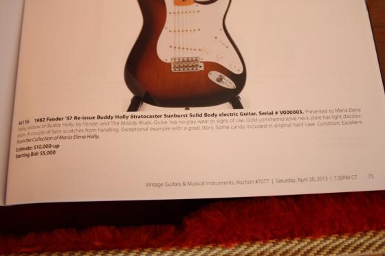 V000003 1982 '57 Reissue Stratocaster From Estate of Buddy Holly - $17,500
