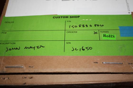 Fender John Mayer Limited Edition Black1 Custom Shop Masterbuilt Stratocaster